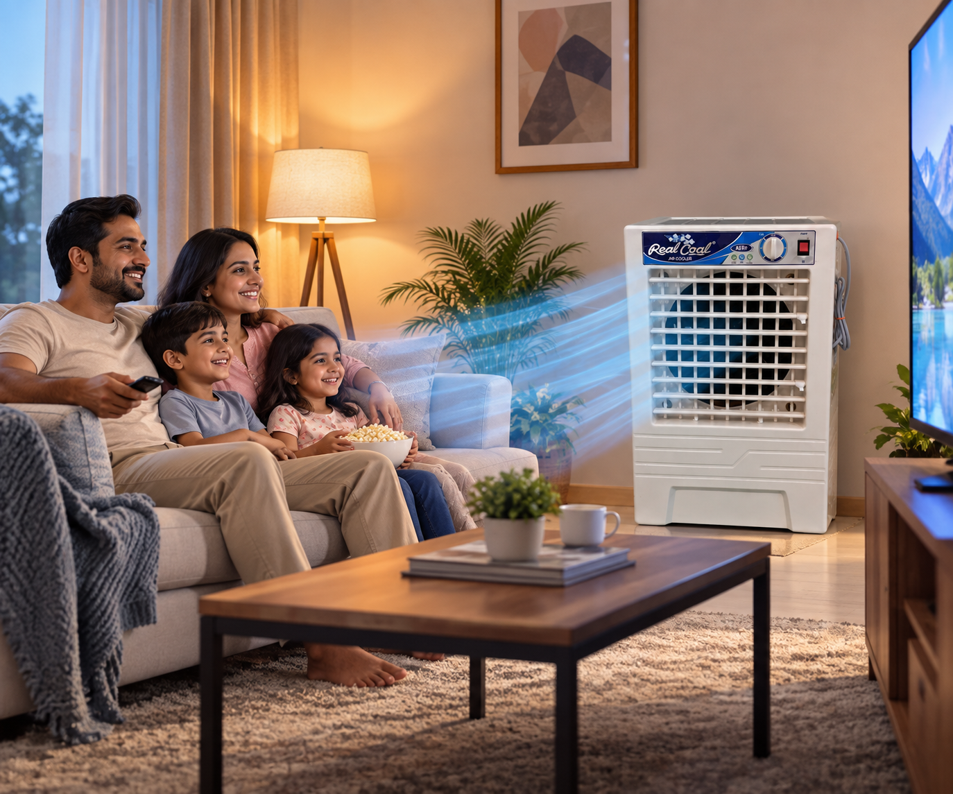 RealCool air cooler for comfortable cooling at home for families
