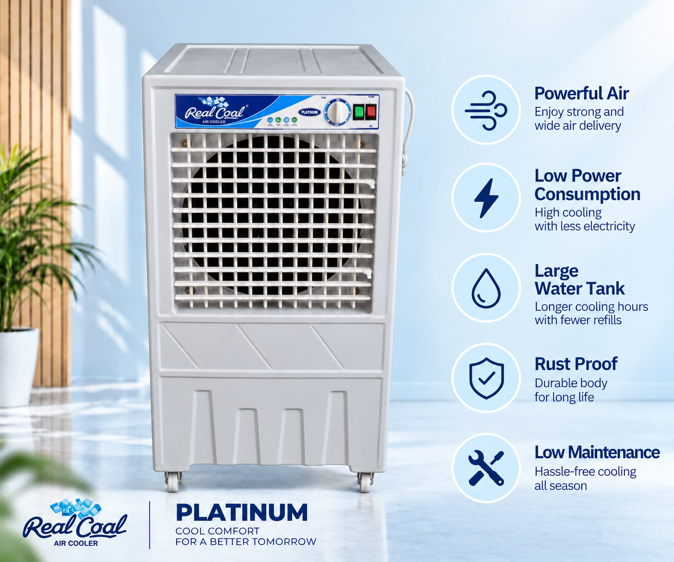 RealCool Platinum air cooler manufacturer in Dungarpur